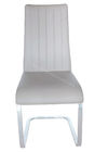 Eco Friendly Chrome Dining Room Chairs Glossy Guestroom Use Maintain Free